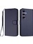Samsung Galaxy S24 / Galaxy S25 Deri Cüzdan Standı Telefon Kılıfı Bilek Kayışı ile (Yurt Dışından) 1