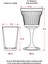 Akrilik Beyaz Tekli Kadeh & Su Meşrubat Kahve Yanı Bardağı 300 ml ( Cam Değildir ) 4
