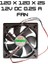 12 V 0.25 Amper Dc Kulucka Makinesi Fanı 12 x 12 x 2.5 cm 1