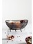 Akrilik Barok Füme Büyük Oval Meyve & Salata Kasesi & Karıştırma Kabı / 3,3 Lt (Cam Değildir) 3