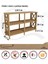 FİORE 3 Raflı Kitaplık – Çapraz Kenar Tasarım – MDF Lam & Ahşap Ayaklı Raf Ünitesi – 118x38x79 cm – Demonte Kolay Kurulum 3