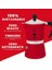 - Rainbow: 6 Cups Ocak Üstü Espresso Pişirici - 250ML - Kırmızı Renk - Alüminyum Gövde - Patentli Güvenlik Valfi - Tüm Ocak Türleri Için Uygundur (Indüksiyon Hariç) 2