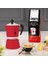 - Rainbow: 6 Cups Ocak Üstü Espresso Pişirici - 250ML - Kırmızı Renk - Alüminyum Gövde - Patentli Güvenlik Valfi - Tüm Ocak Türleri Için Uygundur (Indüksiyon Hariç) 3