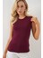 Kadın Kolsuz Body 4347 - Bordo 1