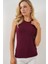 Kadın Kolsuz Body 4347 - Bordo 4