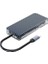 7 Portlu USB 3.0 100W HDMI Tf/sd Kart Okuyucu Çoklayıcı Hub Gri 2