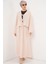 Kadın Ayrobin Kimono Etek Ikili Takım 8047 - Krem 4