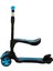 Combo 3 Tekerlekli Katlanabilir Işıklı Oturaklı Scooter - Mavi 4