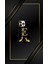 Siyah Desenli Gold U Harfi Ip 14 Pro 1