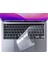 Macbook Pro 13&apos;&apos; M1 / M2 Çip 2020-2021-2022 Yılları ve (A2338)(A2289)(A2251) Model Kodları ile Uyumlu Mat Buzlu Şeffaf Su Geçirmez Silikon Klavye Koruyucu (Şeffaf Klavye Koruyucu) 1