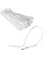 Elektrik Kablosu Kablo Bağı Klips Plastik Kelepçe Cırt Cırt Kelepçe 10 Cm-2,5 mm (100, Beyaz) 2