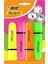 Marking Flat Higlighter Fosforlu Kalem 4&apos;lü Blister, 4 Renk (Sarı, Turuncu, Pembe, Yeşil), Su Bazlı, Hızlı Kuruyan Mürekkep 1