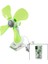 Kiwi KN-7604 2in1= Mandalli - Masa Üstü Vantilatör 180° AKROBAT9W - Çap: 32CM 4-Renkli Plastik Kanat - Gövde 1
