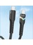 Nr9 Type-C To Type-C Iphone Android Uyumlu 65W Pd LED Işıklı Kablo Hızlı Şarj Örgü Kablo 1