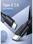 3.0 A, Usb-C & Usb-C Şarj ve Data Kablosu, 1 Metre, Beyaz 2
