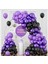30 Adet Pastel Mor, 30 Adet Metalik Mor, 30 Adet Pastel Siyah Balon 1