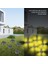 12 LED Solar Güneş Enerjili Bahçe Aydınlatma Gün Işığı Aplik LED Işık Işıldak Lamba Fener Süs Balkon Dekorasyonu Kamp Peyzaj Teras Avlu Havuz Veranda Su Geçirmez Duvar ve Zemine Uygun Otomatik On/off 3