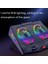 Dizüstü Bilgisayar Notebook Soğutucu Laptop Stand Rgb Renkli Oyuncu Laptoplarına Özel 2 Büyük Fanı Ile Hızlı Soğutma 2 USB Girişli Fonksiyonel Çok Amaçlı Telefon Tutucu Özellikli N10 2