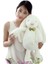 Papyonlu Uyku Arkadaşım 65 cm Uzun Kulak Bunny Peluş Tavşan (Beyaz) - Çocuk - Paskalya - Plüş Oyuncak 1