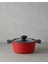 Home Prime Red Love Alüminyum Döküm Derin Tencere 24 cm Kırmızı 2