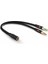 3.5mm Stereo Dişi x 2 Stereo Erkek Kulaklık Mikrofon Hoparlör Ayırıcı 20 cm Kablo (5232) 1
