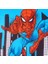 Lisanslı Spiderman City 40X40 Kırlent Renkli/baskılı 3