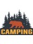 Aksesuar Off Road Camping Adventure Kamp Sticker Offroad Ayı Bear Sticker 14 x 11 cm 1