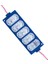 Modül LED 12V 4W Mavi 3030 10 x 53.8mm IP65 260-280LM 180 Derece (5232) 1