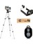 Bluetooth Lu Telefon Tutuculu Tripod 102 cm Kamera Telefon Tutuculu Canon, Nikon, Pentax, Sony Uyumlu (Gümüş) Profesyonel 1