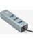 Type-C To Lan ve 3x USB Alüminyum Adaptör Gri 2