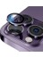 Iphone 14 Pro Max/14 Pro Ile Uyumlu Cmcov Kamera Lens Koruyucu Kolay Tak Çıkar Ergonomik Ince Tasarım Kırılma ve Çizilme Önleyici Derin Mor 2