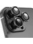 Trend Iphone 14 Pro/iphone 14 Promax Kamera Camı Lens Koruyucu Halka Set - Siyah 2