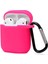 CPT16 Airpods 2 (2.nesil) Sert Silikon Kılıf - Pembe 1