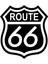 Route 66 Amblem Oto Sticker Siyah 30 x 33 cm Aracınıza Yeni Bir Tarz Katın 1