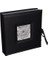 Photo Albums 120 Cepli 3 Halkalı Dikişli Suni Deri Çerçeve Kapak Fotoğraf Kutusu 4 x 15 Inç/5 x 17 Inç/6 x 20 cm Baskılar, Siyah 2