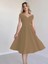 Rose's Boutiqe All About Women Kadın Kısa Kollu Kruvaze Yaka Eteği Volanlı Krep Elbise 3