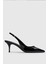 Kadınlar Için Şık Pointy Toe Slingback Pompa - Patent Deri ve Kedi Topuk 1