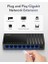GS108D 8 Portlu Gigabit Ethernet Ağ Anahtarı, Ethernet Splitter - Masaüstü, Fansız, Trafik Optimizasyonu, Tak ve Çalıştır 2