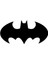 Batman Amblem Sticker Oto Motor Laptop Duvar Folyo Sticker 15X7 cm 1