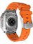 Apple Ile Uyumlu Watch 42MM Krd-89 Silikon Kordon Turuncu 2