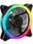 Rainbow Rgb Kasa Fanı 12CM Renkli Gökkuşağı Fanı 1