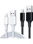 Iphone Usb-A To Lightning Hızlı Şarj Kablosu 100CM 3A (Siyah Veya Beyaz) 1