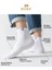 Orijinal Unisex 3 Çift Premium Sport Ter Emici Nefes Alan Pamuklu Kısa Patik Spor Çorap - Beyaz 2