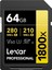 Sdxc Professional 64GB 1800X Uhs-Ii Gold Serisi Class 10 U3 V60 4K Video Kaydı Için, Siyah 1