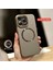 Apple Iphone 15 Pro Max Uyumlu Magnezyum Standlı Kapak Magsafe Sert Kılıf + Kamera Lens Koruma . 1