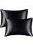Yastık Kılıfı, Queen Size, Kıvırcık Saçlar, Ipeksi Yapı (King (50X90), Siyah) 3