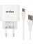 WK-21442 Pdu Qc 3.0 Amper Şarj Başlık Adaptörü + Type-C Kablo (No:1) (5232) 2