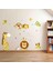 Karikatür Hayvanlar – Aslan Tigers Giraffe Sevimli Maymun – Çıkarılabilir Duvar Çıkartması Duvar Dövmesi, Kids Baby Hause Çocuk Odası Diy Dekoratif Sanat Duvar Çıkartması 1