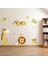 Karikatür Hayvanlar – Aslan Tigers Giraffe Sevimli Maymun – Çıkarılabilir Duvar Çıkartması Duvar Dövmesi, Kids Baby Hause Çocuk Odası Diy Dekoratif Sanat Duvar Çıkartması 3