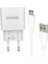 WK-21436 M7 2.1 Amper Şarj Başlık Adaptörü + Mıcro USB Kablo (No:3) (5232) 1